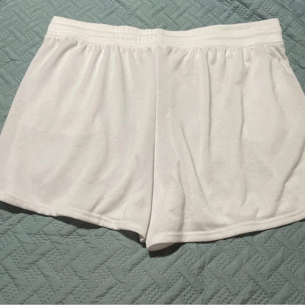 Bebe Sport Womens 3x Cotton Blend White Shorts - Picture 5 of 5